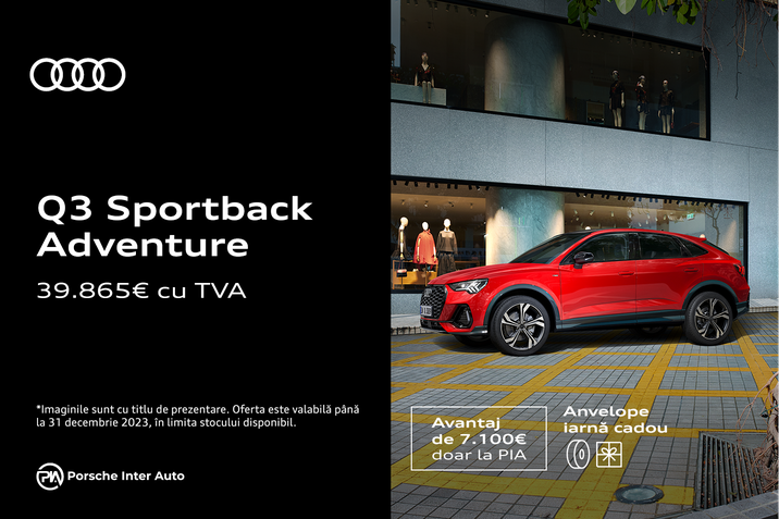 Vrei o mașină nouă? Audi Q3 la un super preț!